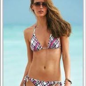 Victoria’s Secret Pink Plaid Bikini Sz XS